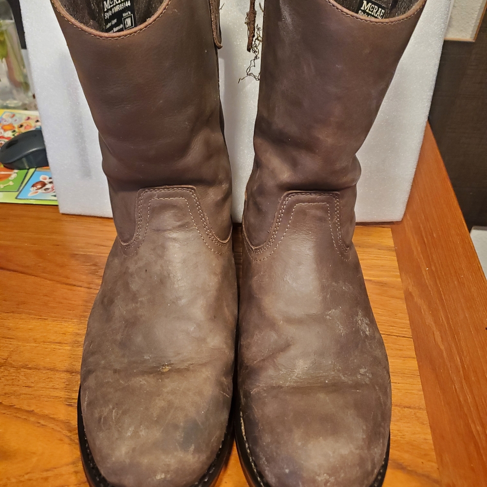 Men's Western Brown Leather Boots